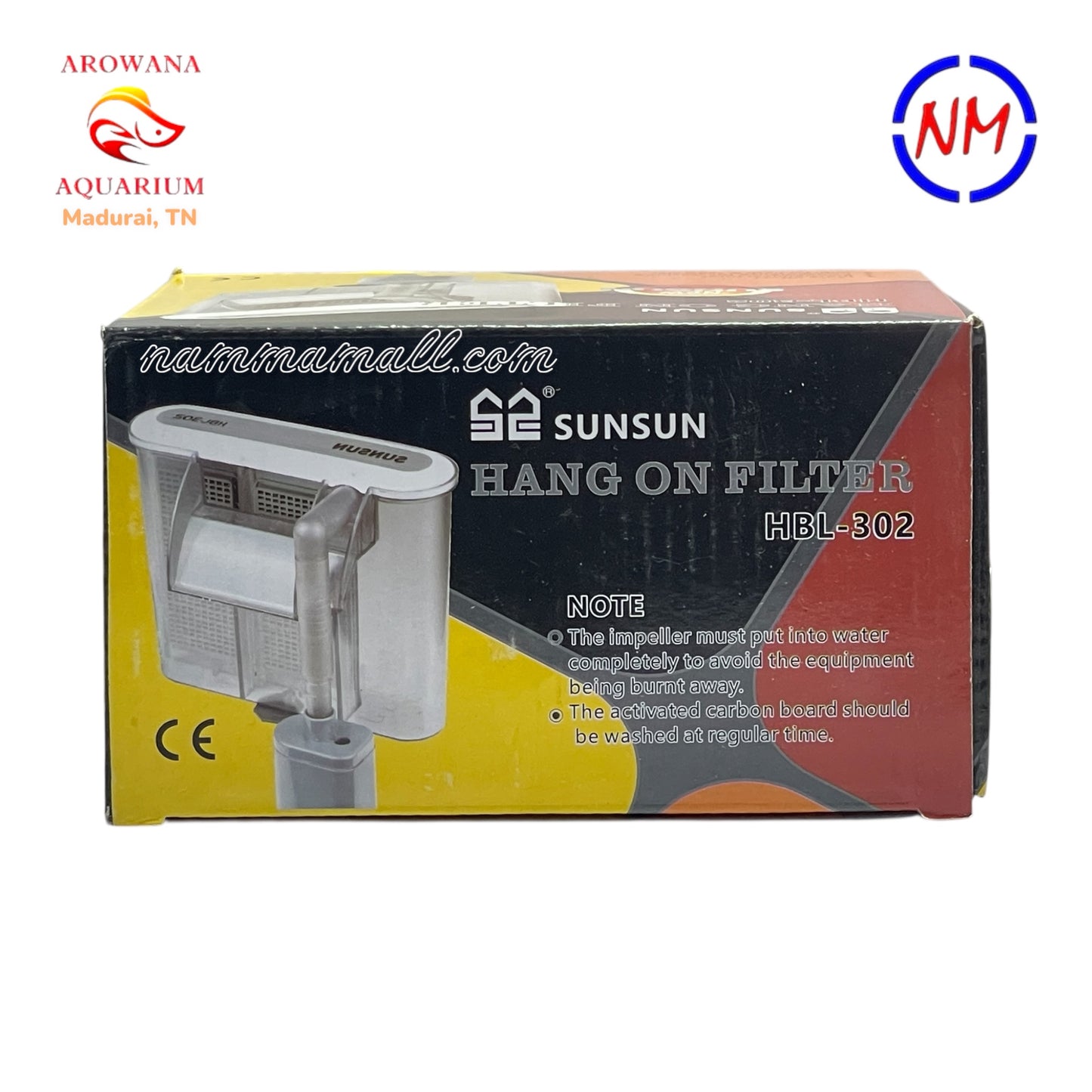 HBL 302 Sunsun Hang On Filter - Aquarium Hanging Filter - 3W