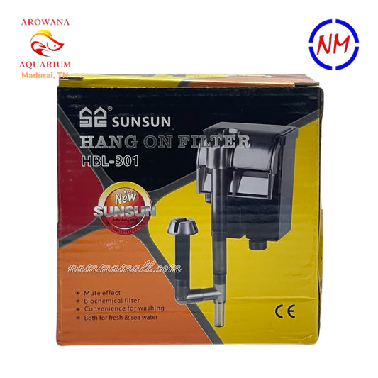 HBL 301 Sunsun Hang On Filter - Aquarium Hanging Filter - 2W
