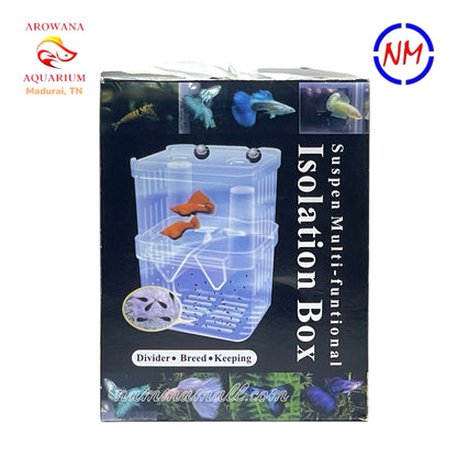 WW32100 - Hang On Style - Multi Functional Aquarium Isolation Box - Guppy Breeding Box - Fish Fries Hatching & Preserving Unit