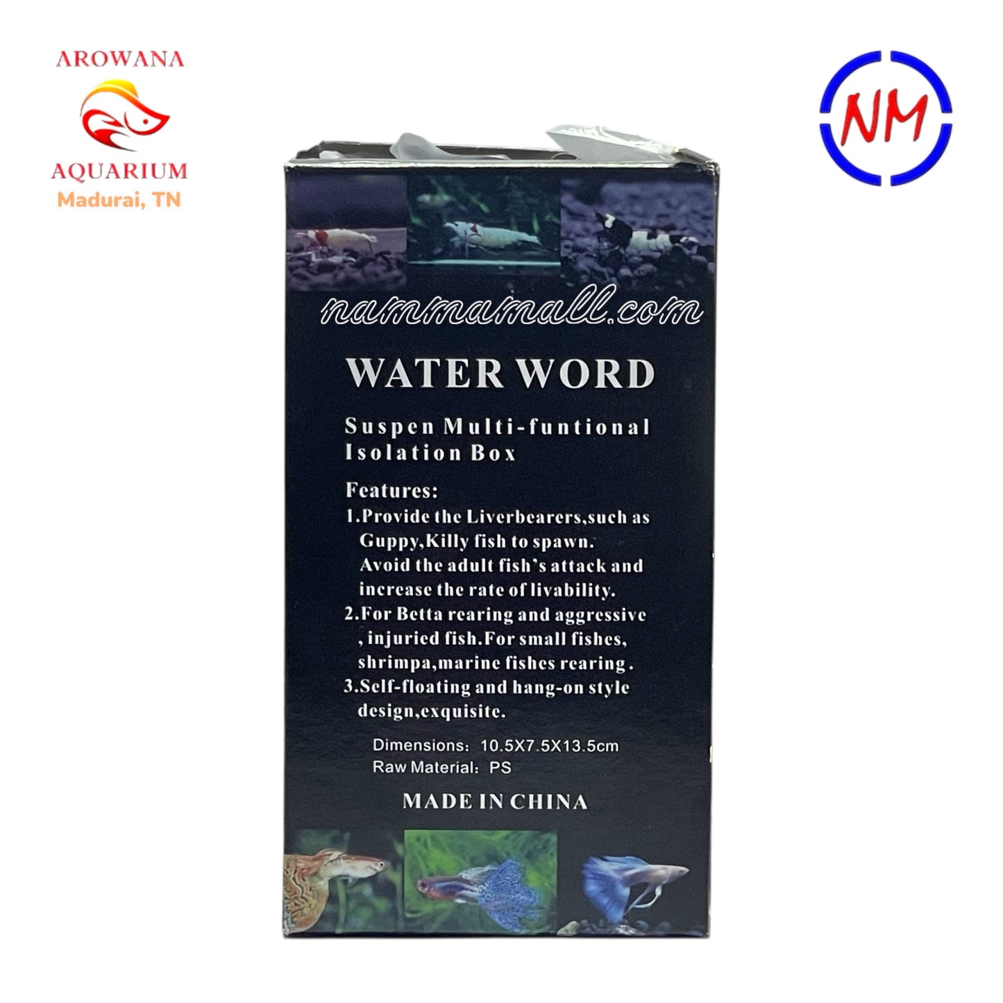 WW32100 - Hang On Style - Multi Functional Aquarium Isolation Box - Guppy Breeding Box - Fish Fries Hatching & Preserving Unit
