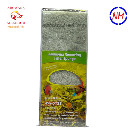 XY 0123 - Xinyou Ammonia Removing Filter Sponge - 32cm × 12.5cm × 2cm × 1 pcs - Suitable for Top Filter, Hanging Filter and Small Canister Filter
