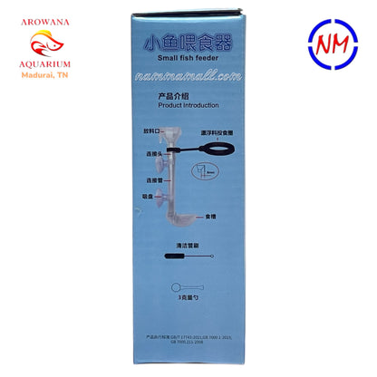 LY 615 - Liny Small Fish Feeder Manual - Suitable for Floating and Sinking Pellets - Inbuild Equipment Cleaner Brush and Feeding Spoon